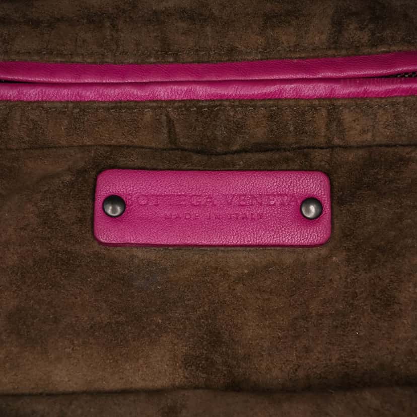 Bottega Veneta Nappa Intrecciato Cube Crossbody Pink Leather Very good condition - Box View