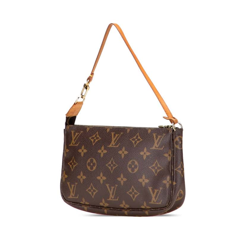 Louis Vuitton Monogram Pochette Accessoires Brown Canvas Good condition - Back View