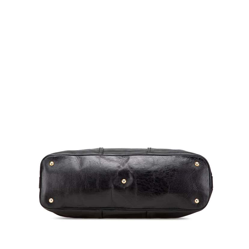 Yves Saint Laurent Oversized Leather Muse Handbag Black Leather Good condition - Inside View