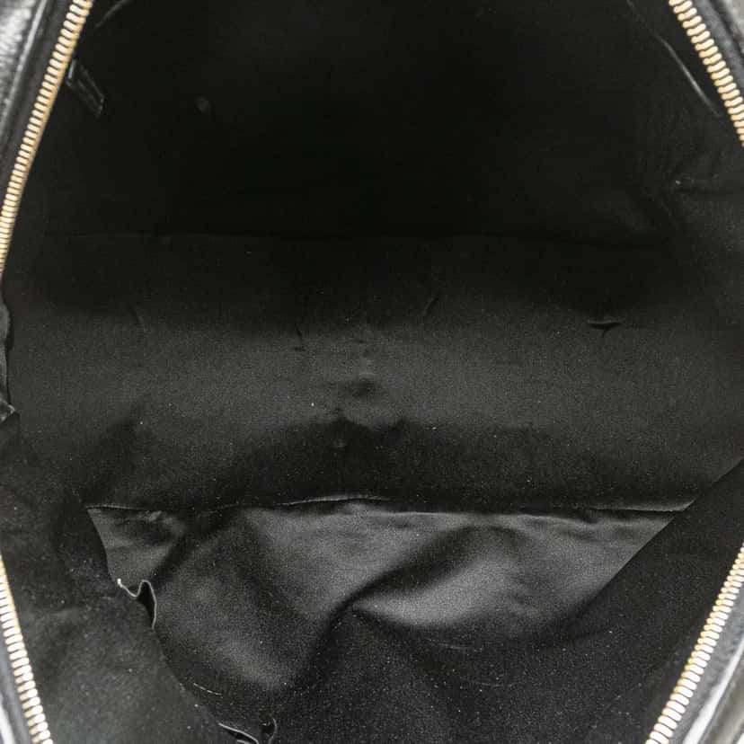 Yves Saint Laurent Oversized Leather Muse Handbag Black Leather Good condition - Model View