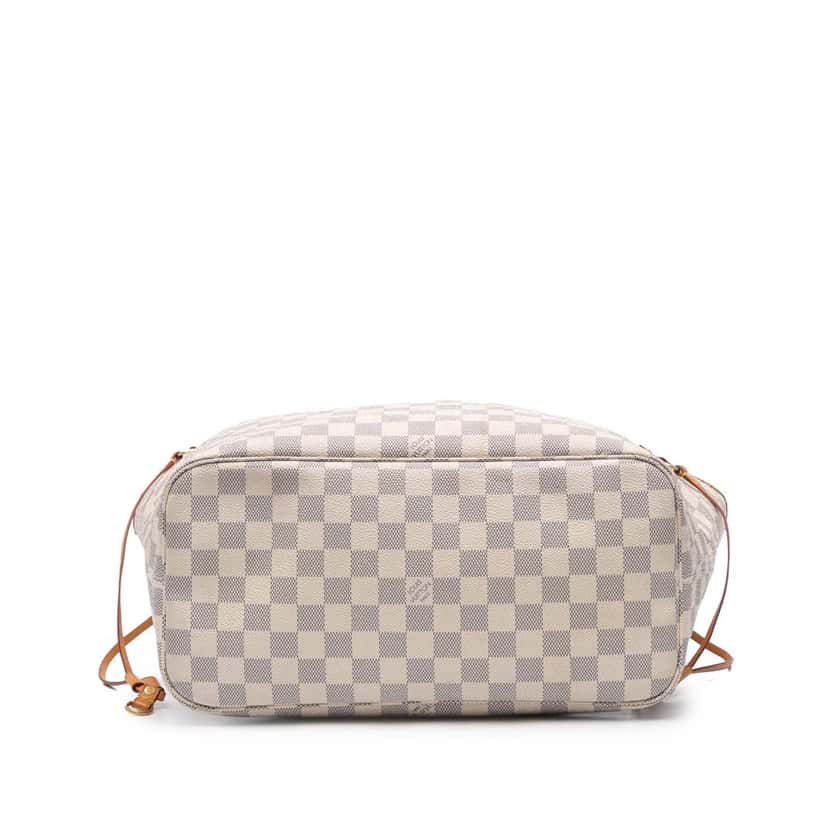 Louis Vuitton Damier Azur Neverfull MM White Canvas Good condition - Inside View
