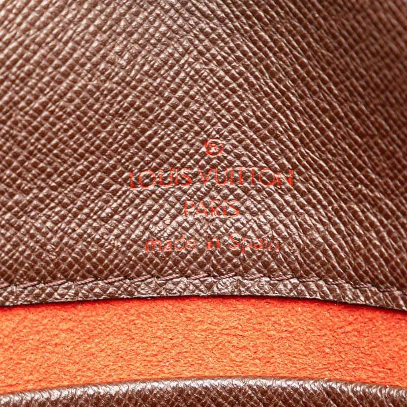 Louis Vuitton Damier Ebene Musette Tango Long Strap Brown Canvas Good condition - Box View