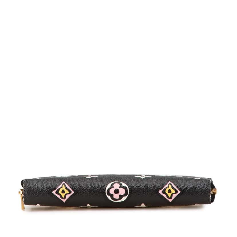 Louis Vuitton Monogram Giant Wild At Heart Zippy Wallet Black Canvas Good condition - Inside View