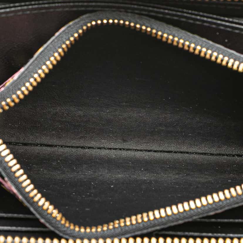 Louis Vuitton Monogram Giant Wild At Heart Zippy Wallet Black Canvas Good condition - Box View