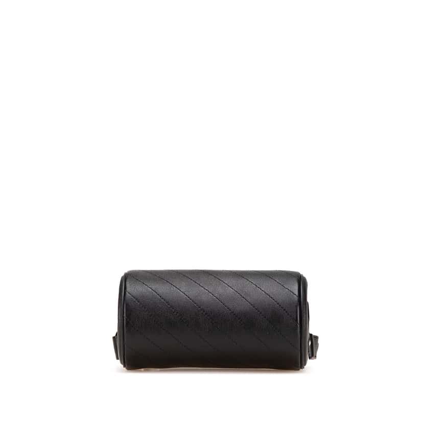 Gucci Mini Leather Blondie Barrel Shoulder Bag Black Leather Good condition - Inside View