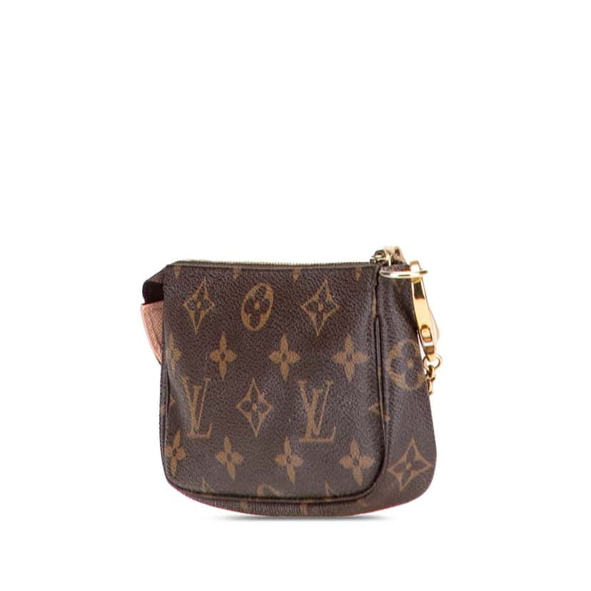 Louis Vuitton Monogram Affiche Mini Pochette Accessoires Brown Canvas Good condition - Back View
