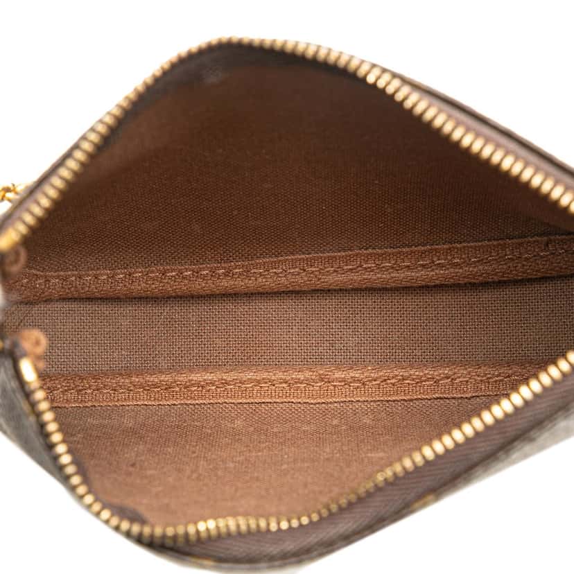 Louis Vuitton Monogram Affiche Mini Pochette Accessoires Brown Canvas Good condition - Model View