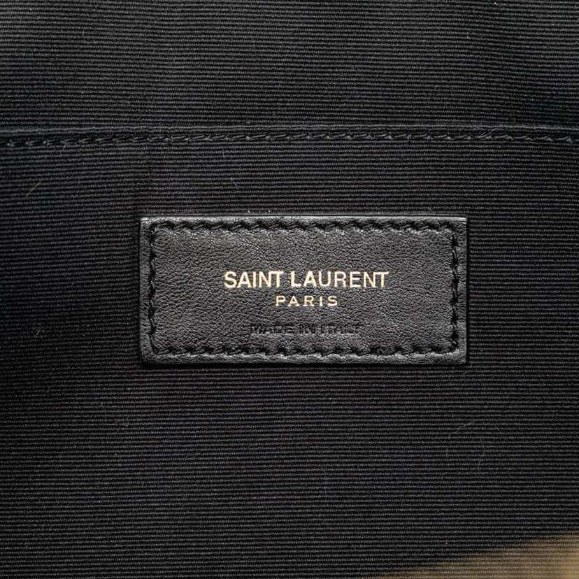 Saint Laurent Chevron Monogram Document Holder Black Leather Good condition - Box View