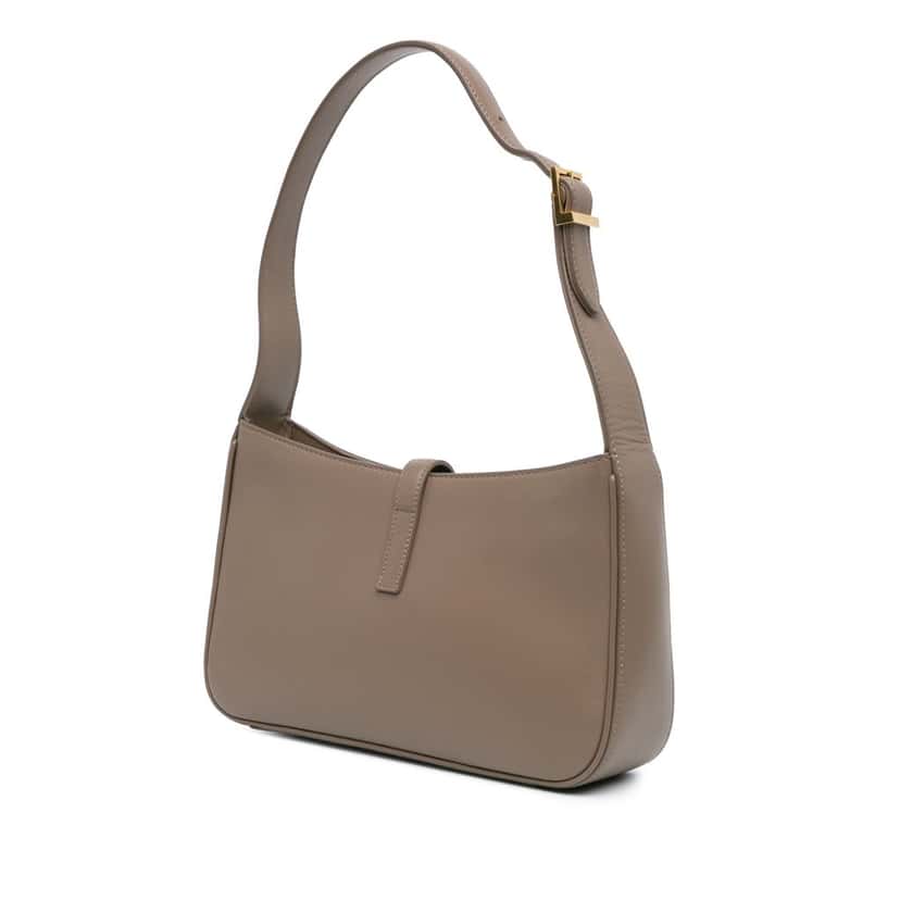Saint Laurent Leather Le 5 a 7 Shoulder Bag Brown Leather Good condition - Back View