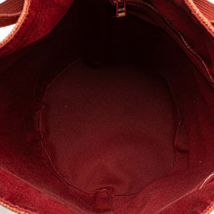 Hermès Toile Saxo MM Orange Canvas Good condition - Model View