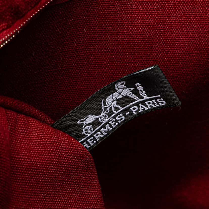 Hermès Toile Saxo MM Orange Canvas Good condition - Box View