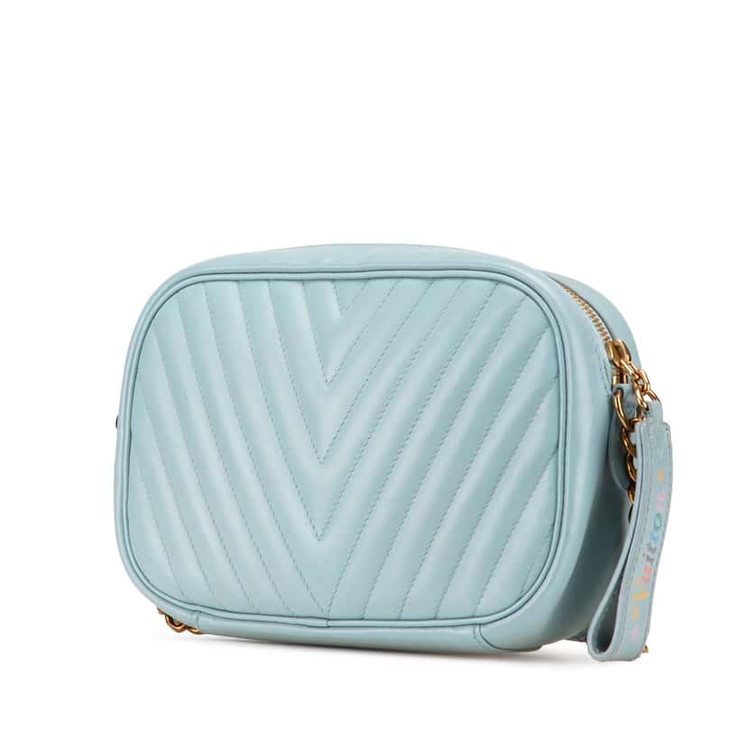 Louis Vuitton New Wave Camera Bag Blue Leather Good condition - Back View