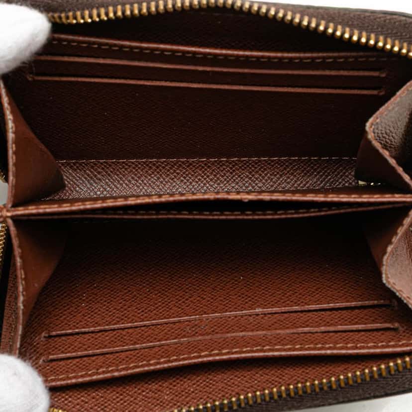 Louis Vuitton Monogram Zippy Coin Purse Brown Canvas Good condition - Model View