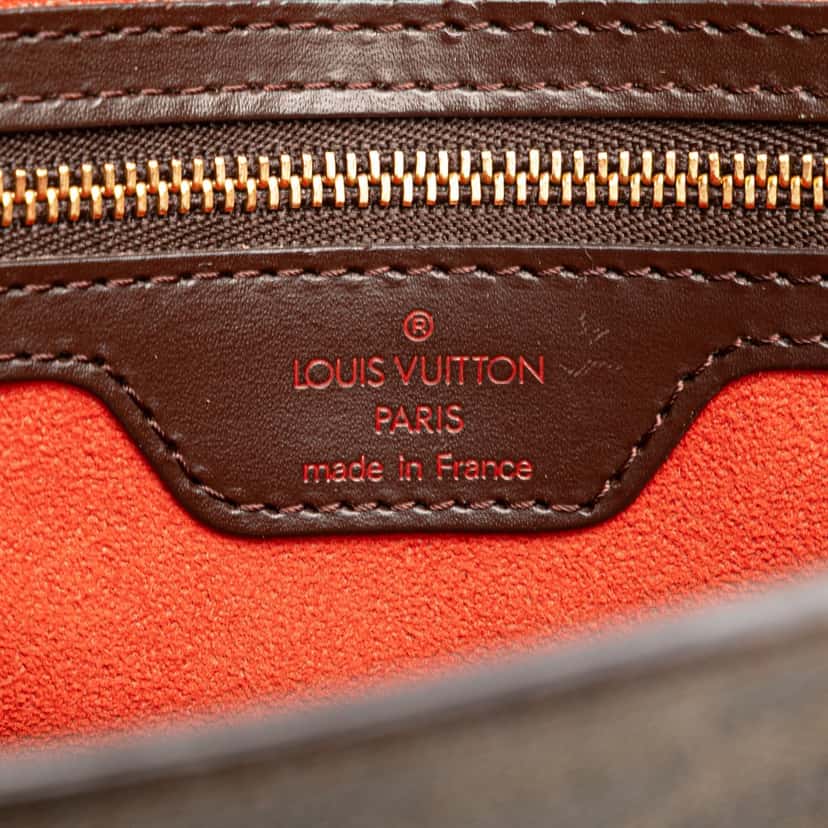 Louis Vuitton Damier Ebene Venice Sac Plat Brown Canvas Good condition - Box View
