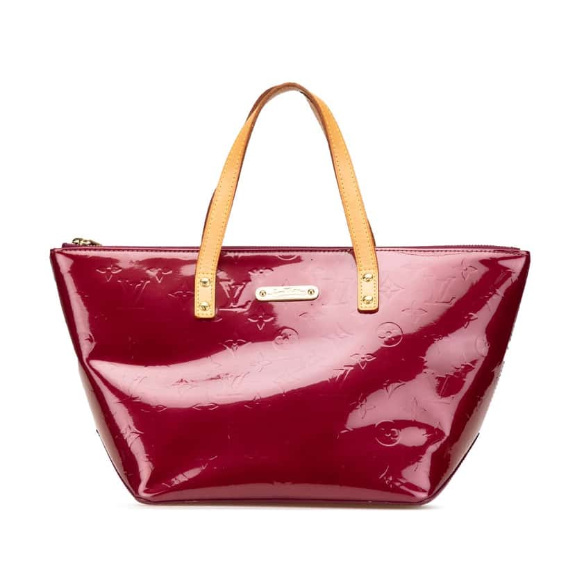 Louis Vuitton Monogram Vernis Bellevue PM Red Leather Good condition - Front View