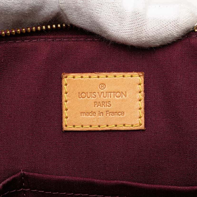 Louis Vuitton Monogram Vernis Bellevue PM Red Leather Good condition - Box View