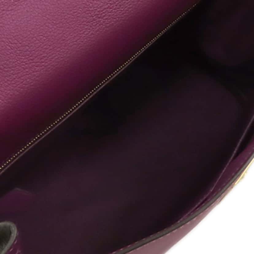 Hermès Special Order Evercolor Kelly II Retourne 28 Purple Leather Very good condition - Model View
