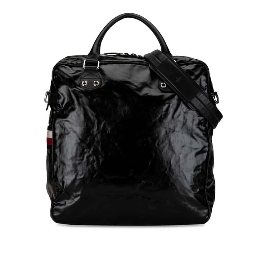 Gucci Web Coated Canvas Satchel Black Canvas Good condition - Front View