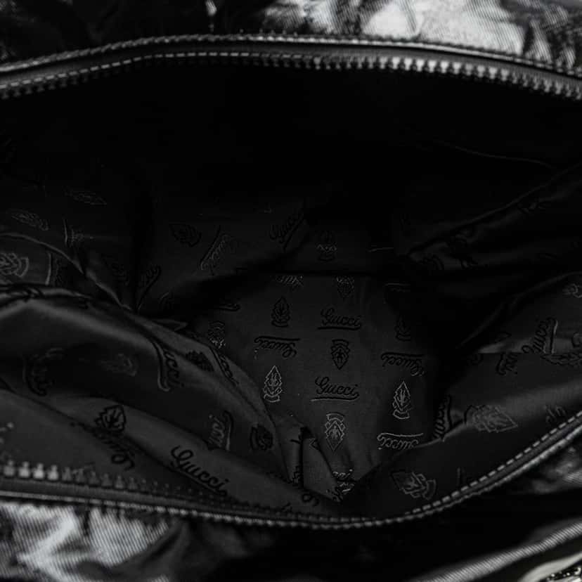 Gucci Web Coated Canvas Satchel Black Canvas Good condition - Box View