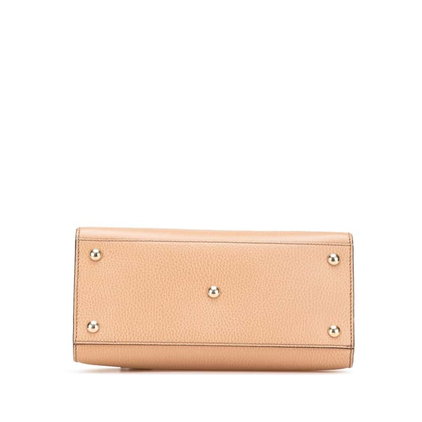 Gucci Medium Leather Soho Top Handle Convertible Tote Brown Leather Good condition - Inside View