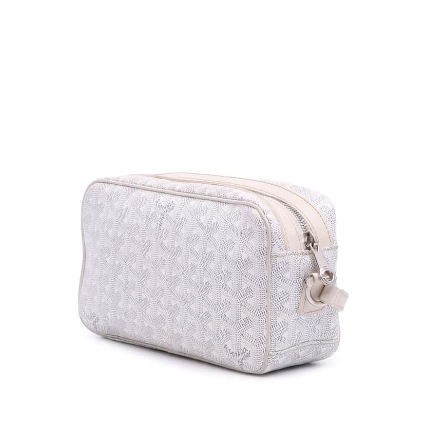 Goyard Goyardine Cap Vert Crossbody White Canvas Good condition - Back View
