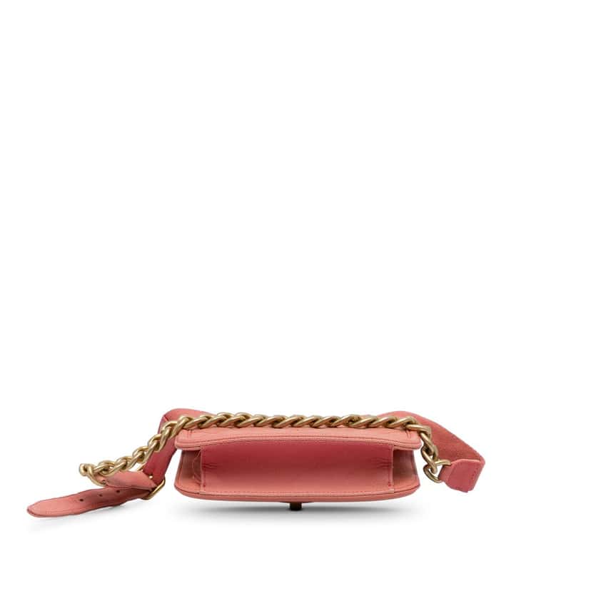 Chanel Caviar Sunset On The Sea Flap Belt Bag Pink Leather Very good condition - Box View