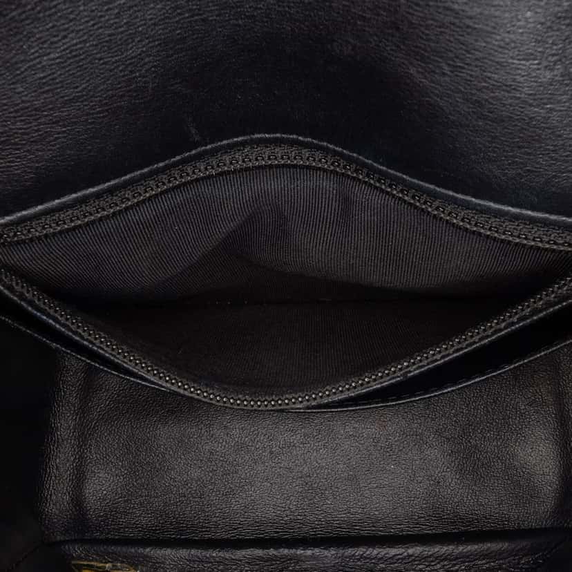 Chanel Mini Square Classic Patent Single Flap Black Leather Good condition - Box View