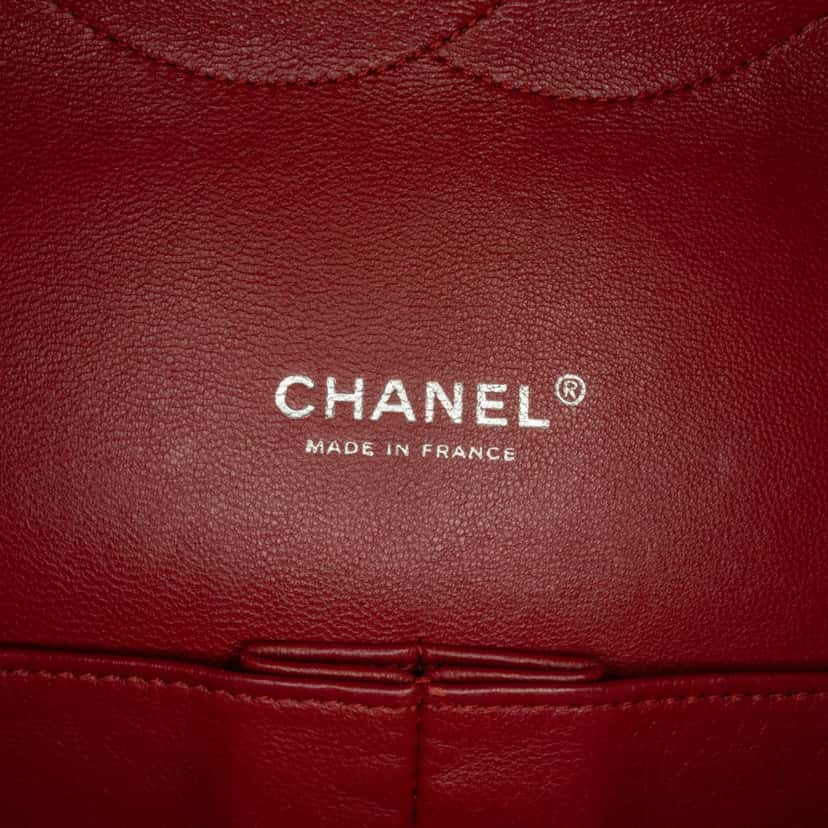 Chanel Maxi Classic Caviar Double Flap Red Leather Good condition - Box View