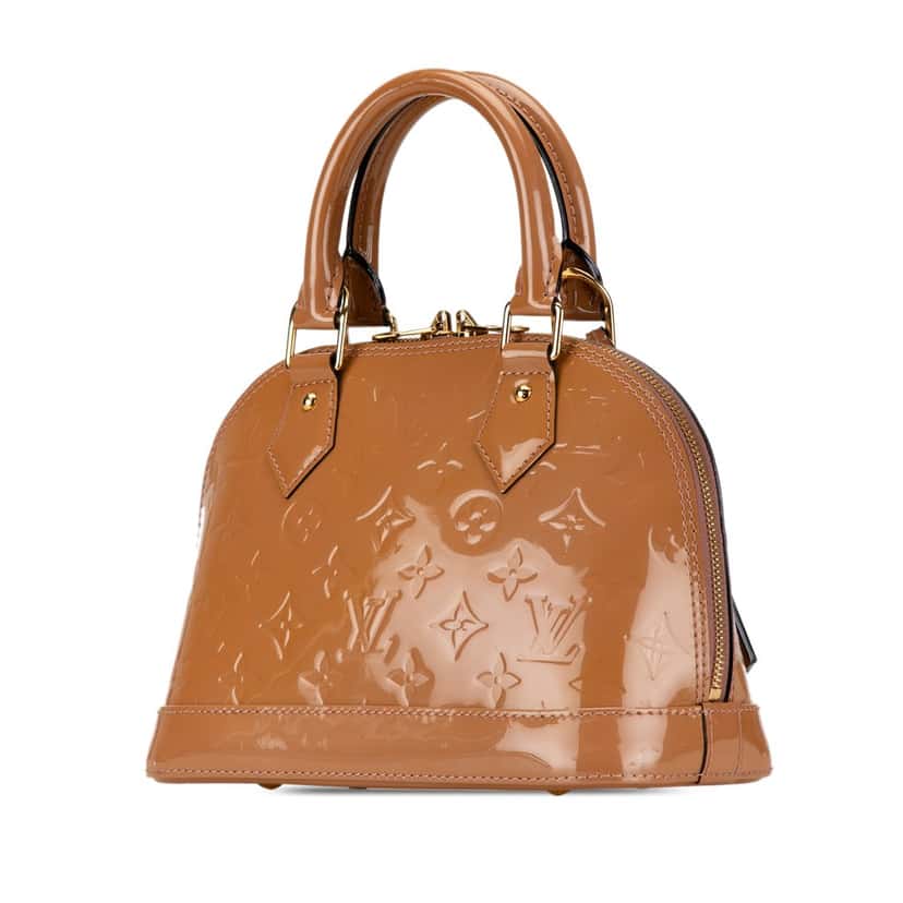 Louis Vuitton Monogram Vernis Alma BB Brown Leather Good condition - Back View