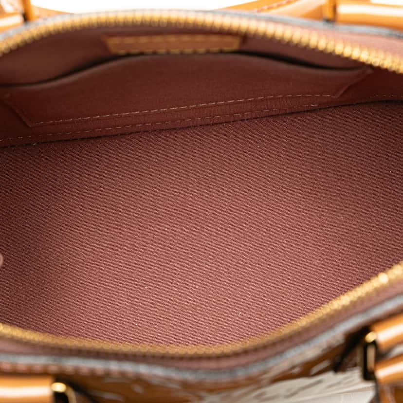 Louis Vuitton Monogram Vernis Alma BB Brown Leather Good condition - Model View