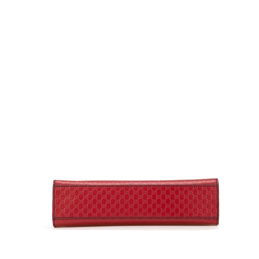 Gucci Medium Microguccissima Emily Shoulder Bag Red Leather Good condition - Inside View