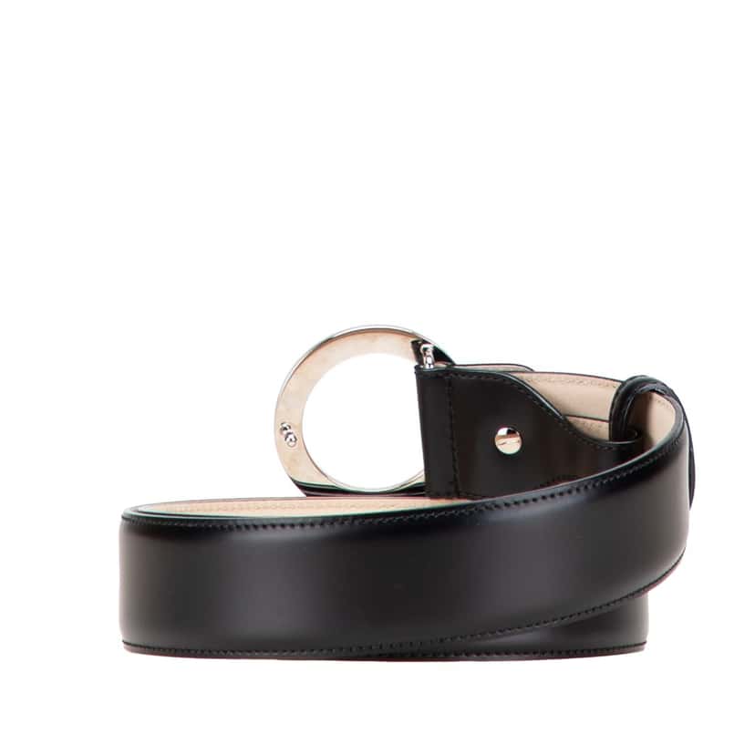 Bvlgari Leather Bvlgari Bvlgari Belt Black Leather Good condition - Inside View