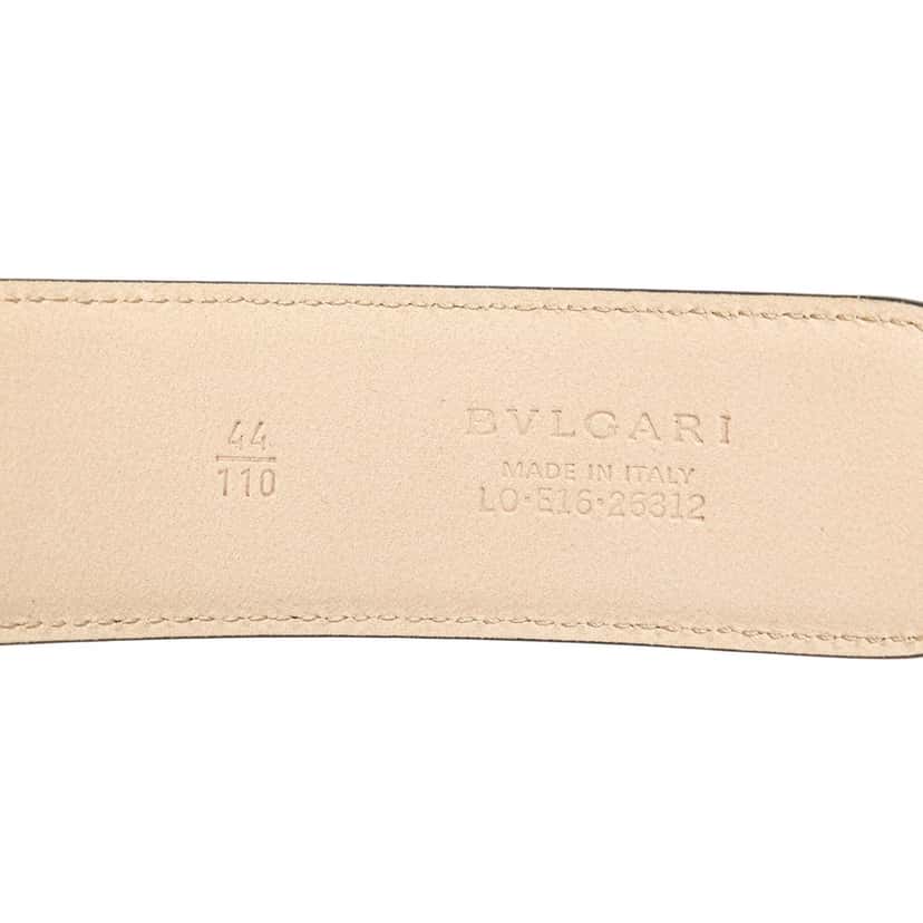 Bvlgari Leather Bvlgari Bvlgari Belt Black Leather Good condition - Model View