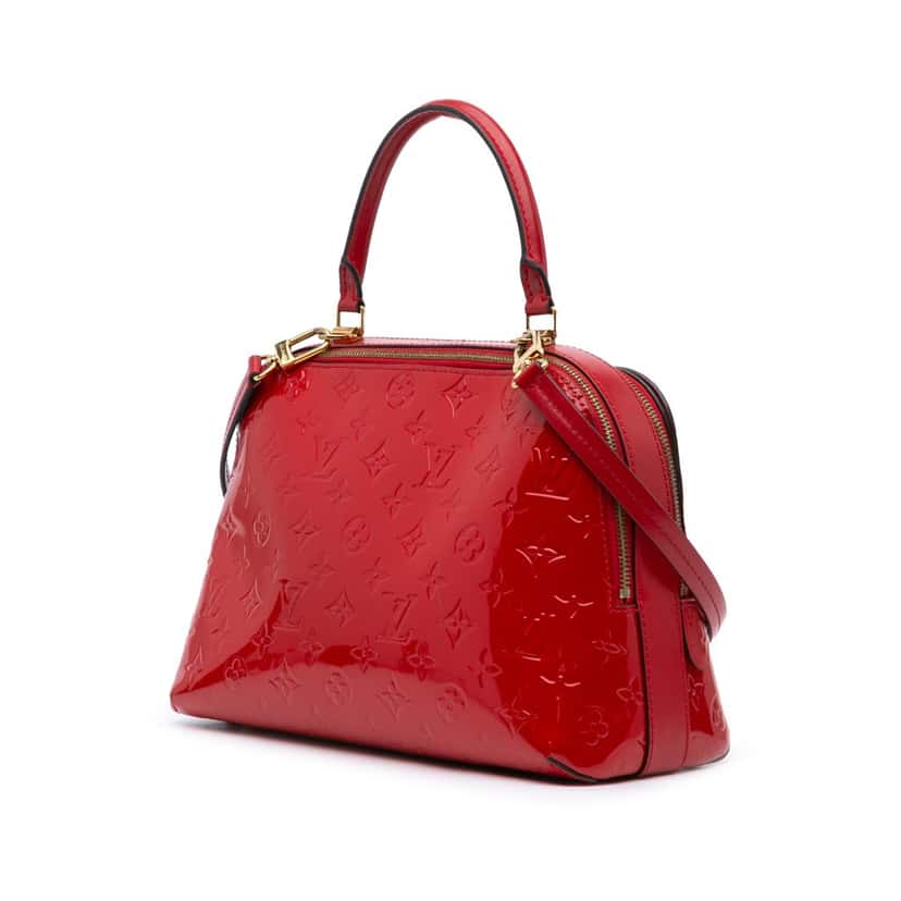 Louis Vuitton Monogram Vernis Melrose Red Leather Good condition - Back View