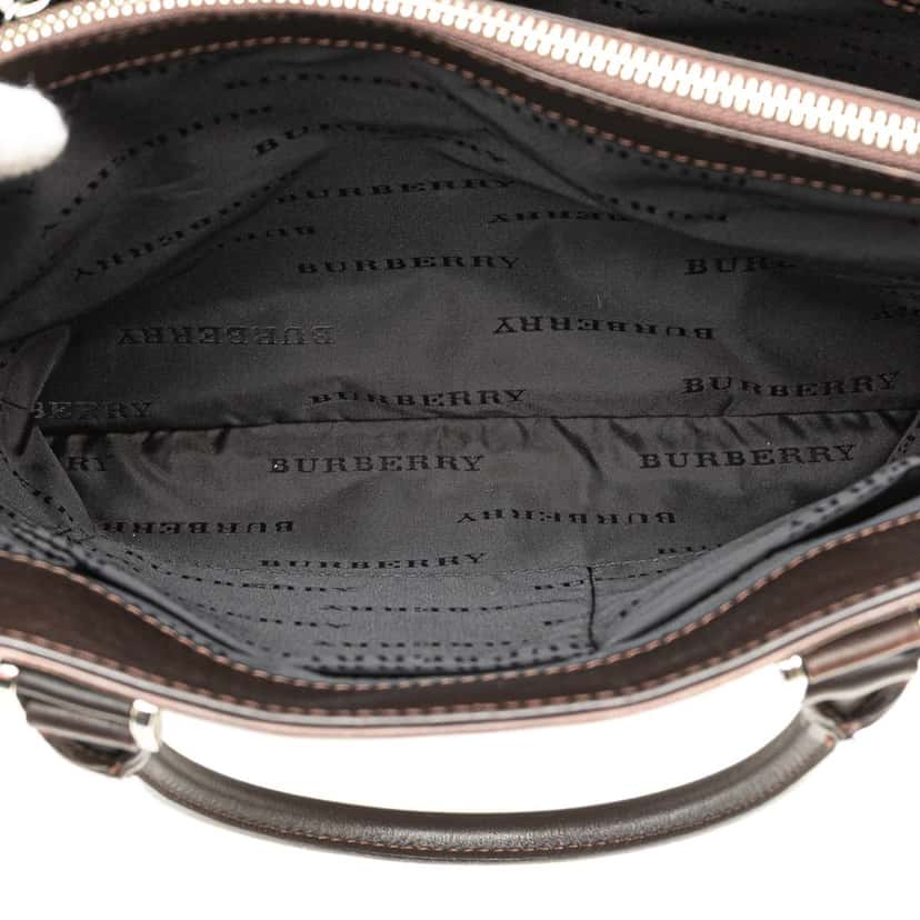 Burberry House Check Canvas Tote Brown Canvas Good condition - Model View