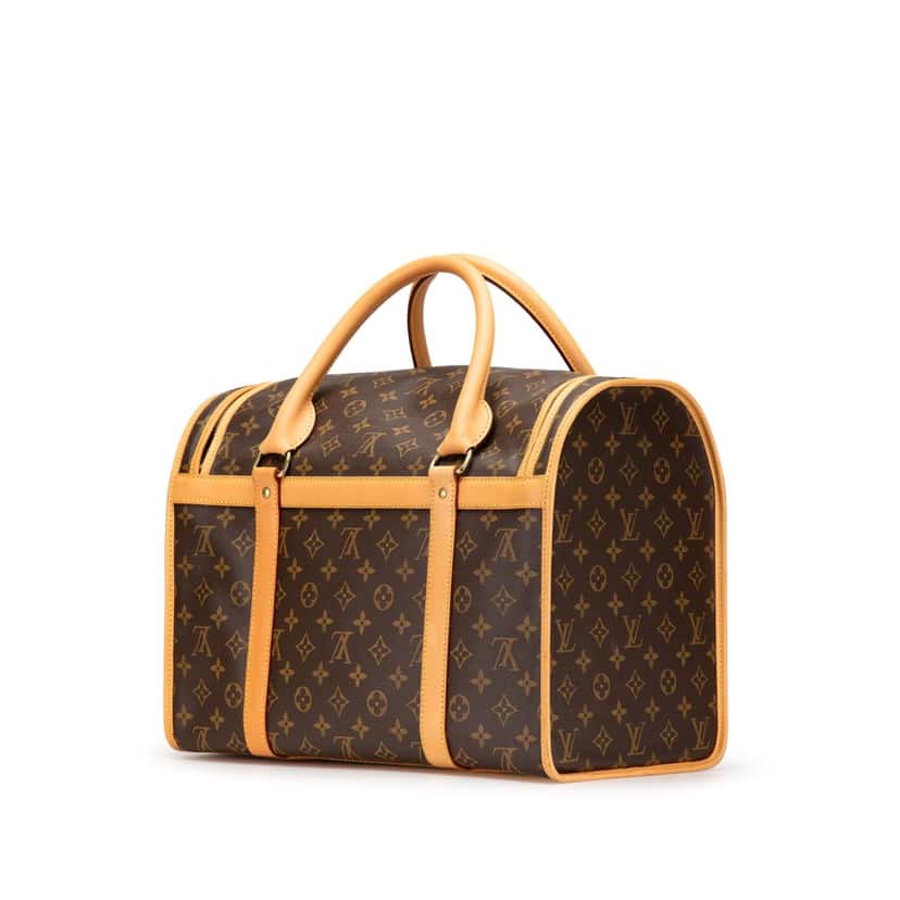 Louis Vuitton Monogram Sac Chien Pet Carrier 40 Brown Canvas Good condition - Back View