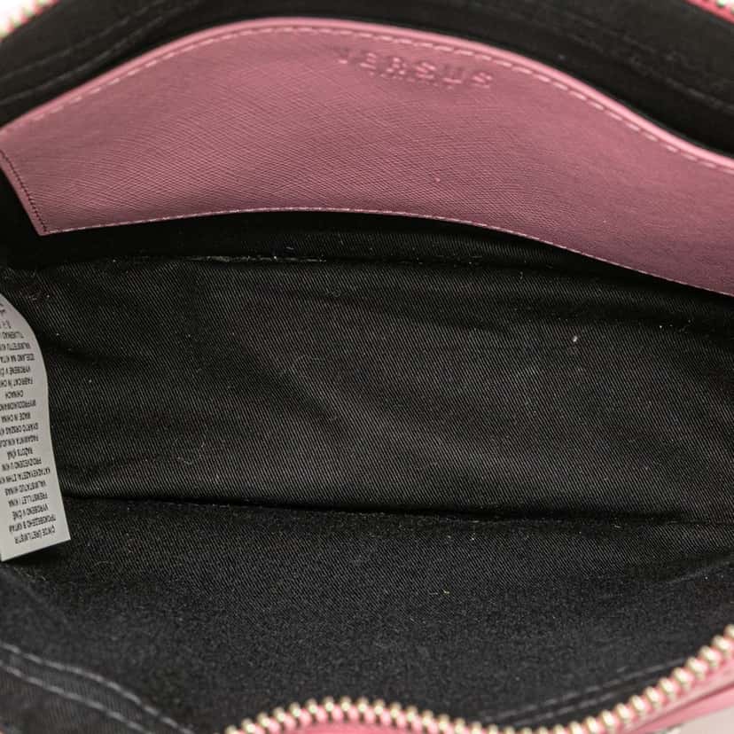 Versace Studded Leather Crossbody Pink Leather Good condition - Model View