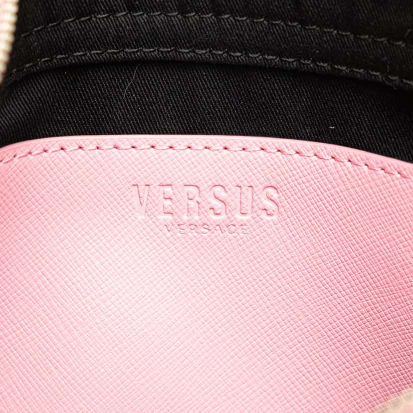 Versace Studded Leather Crossbody Pink Leather Good condition - Box View