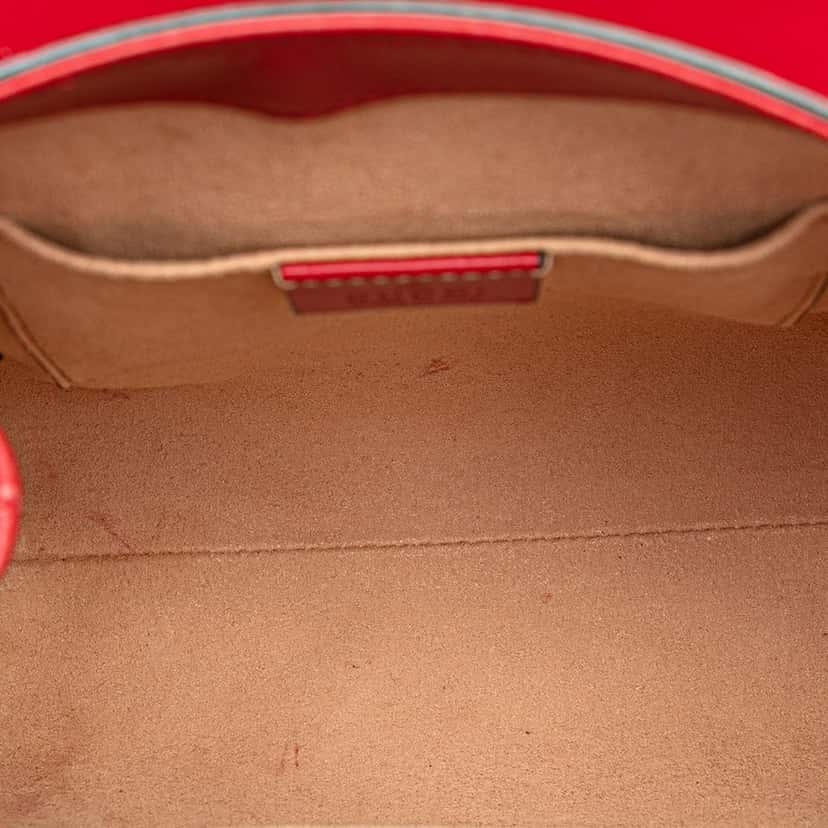 Gucci Guccissima Padlock Backpack Red Leather Good condition - Model View
