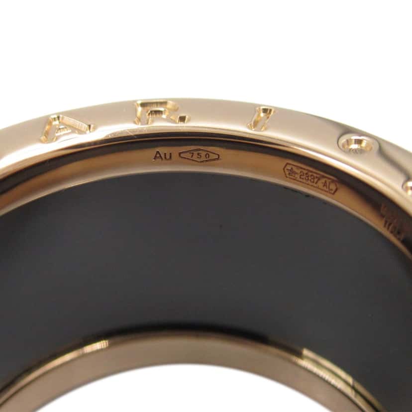 Bvlgari 18K Rose Gold and Ceramic B.Zero1 Three Band Ring Pink Rose Gold Good condition - Model View