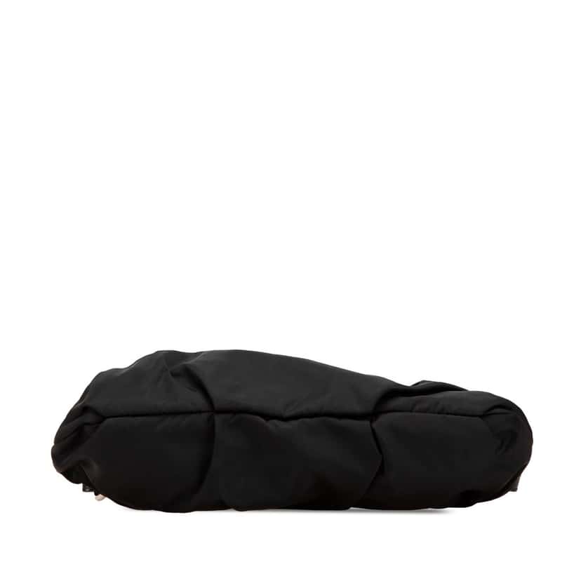 Prada City Calf Trimmed Tessuto Sound Lock Shoulder Bag Black Good condition - Inside View