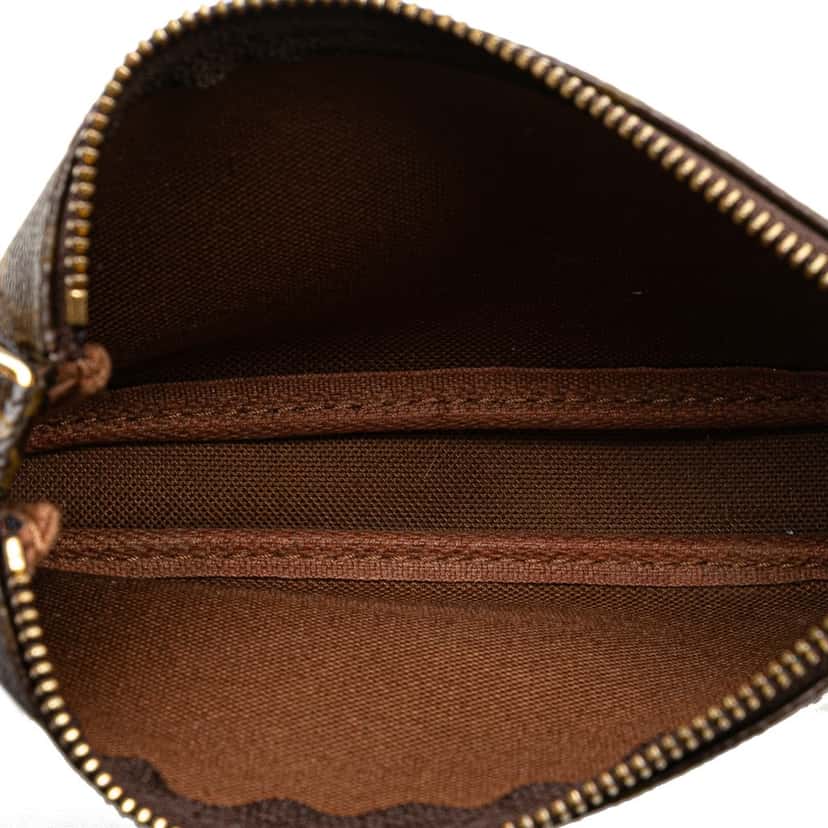 Louis Vuitton Monogram Mini Pochette Accessoires Brown Canvas Good condition - Model View