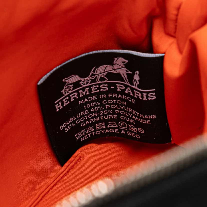 Hermès Toile Bolide Trousse de Voyage PM Black Canvas Good condition - Box View