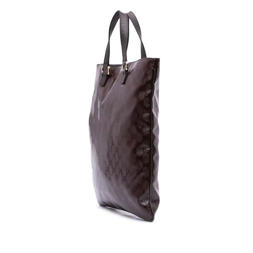Gucci GG Imprime Tote Brown Canvas Good condition - Back View