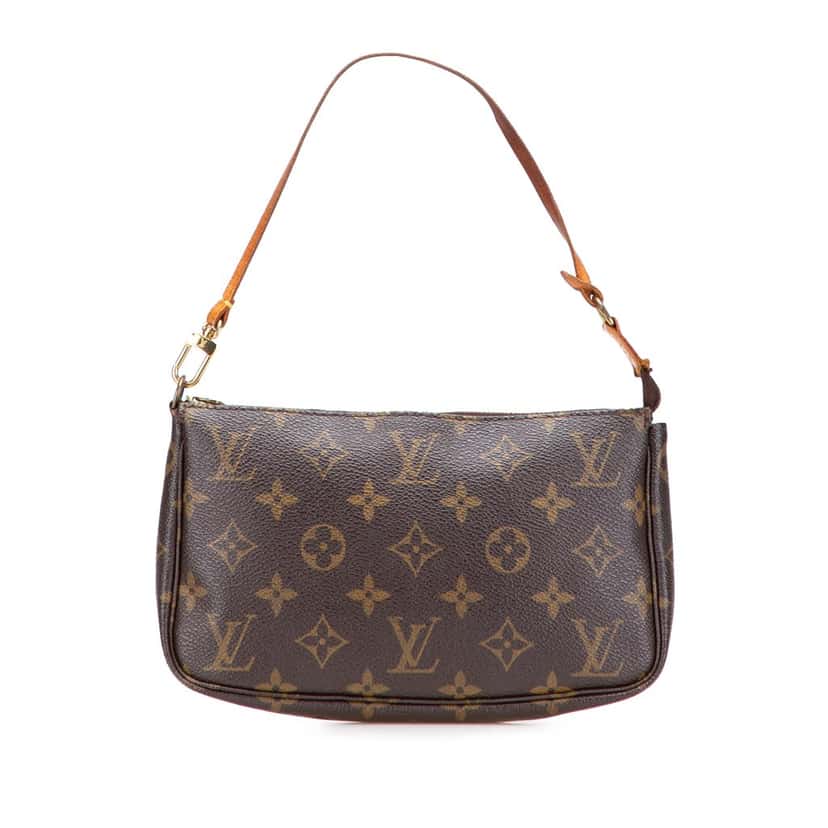 Louis Vuitton Monogram Pochette Accessoires Brown Canvas Good condition - Front View