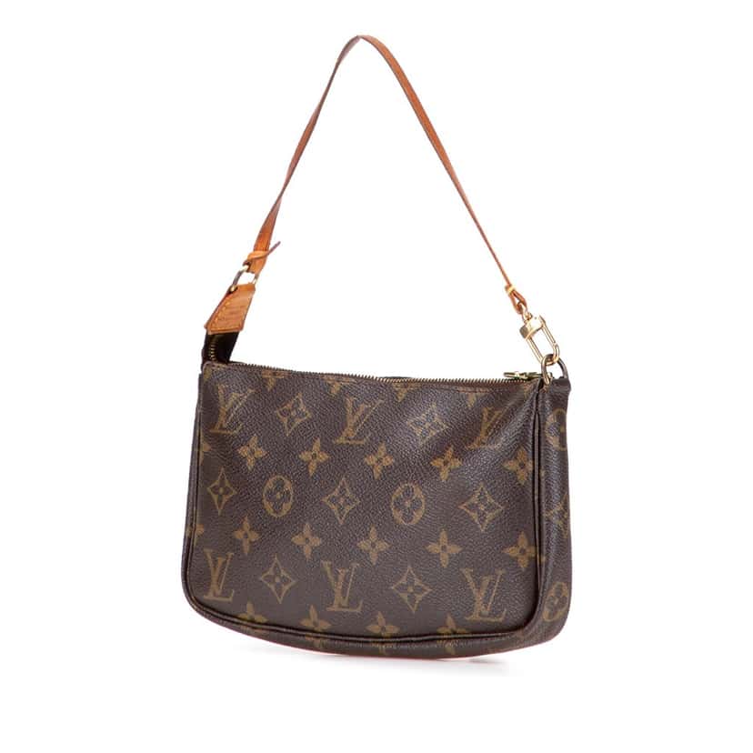 Louis Vuitton Monogram Pochette Accessoires Brown Canvas Good condition - Back View