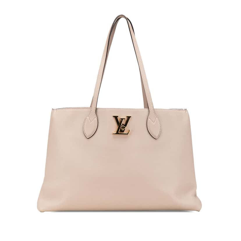 Louis Vuitton Leather Lockme Shopper Tote Brown Leather Good condition - Front View