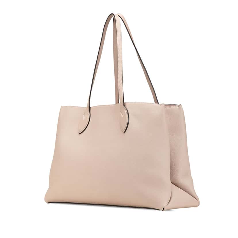 Louis Vuitton Leather Lockme Shopper Tote Brown Leather Good condition - Back View