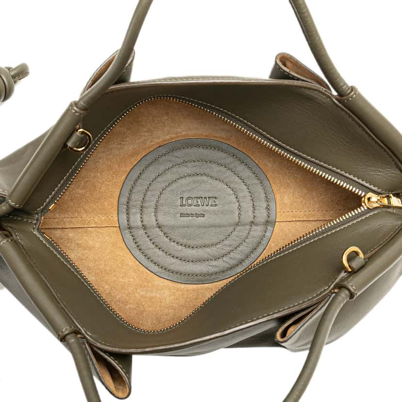 Loewe Small Nappa Paseo Satchel Brown Leather Good condition - Model View