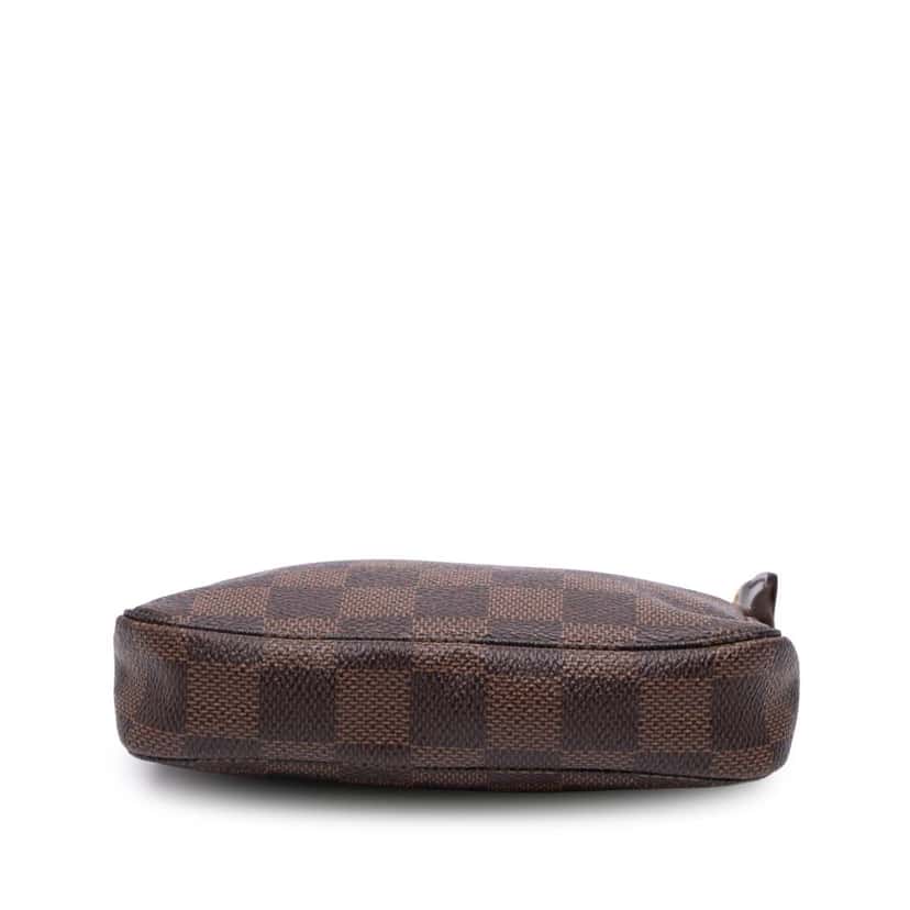 Louis Vuitton Damier Ebene Mini Pochette Accessoires Brown Canvas Good condition - Inside View